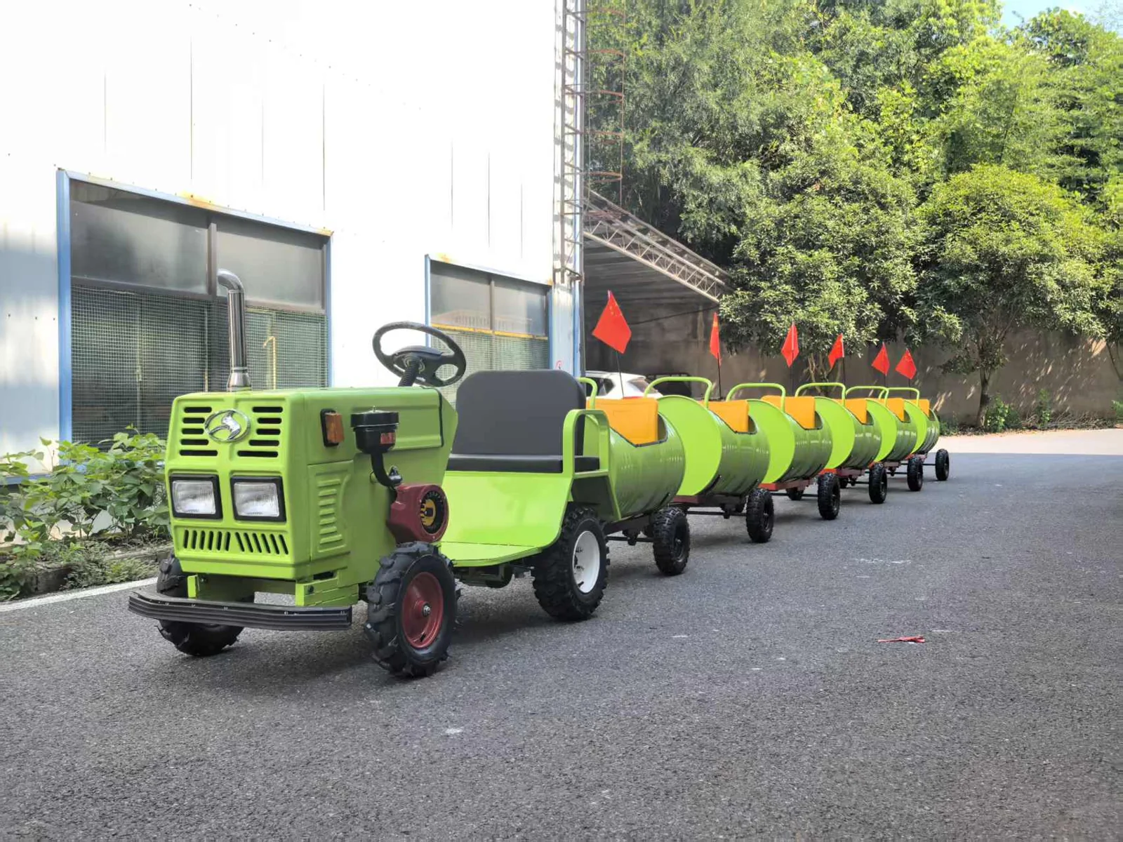 Complete tractor mini train